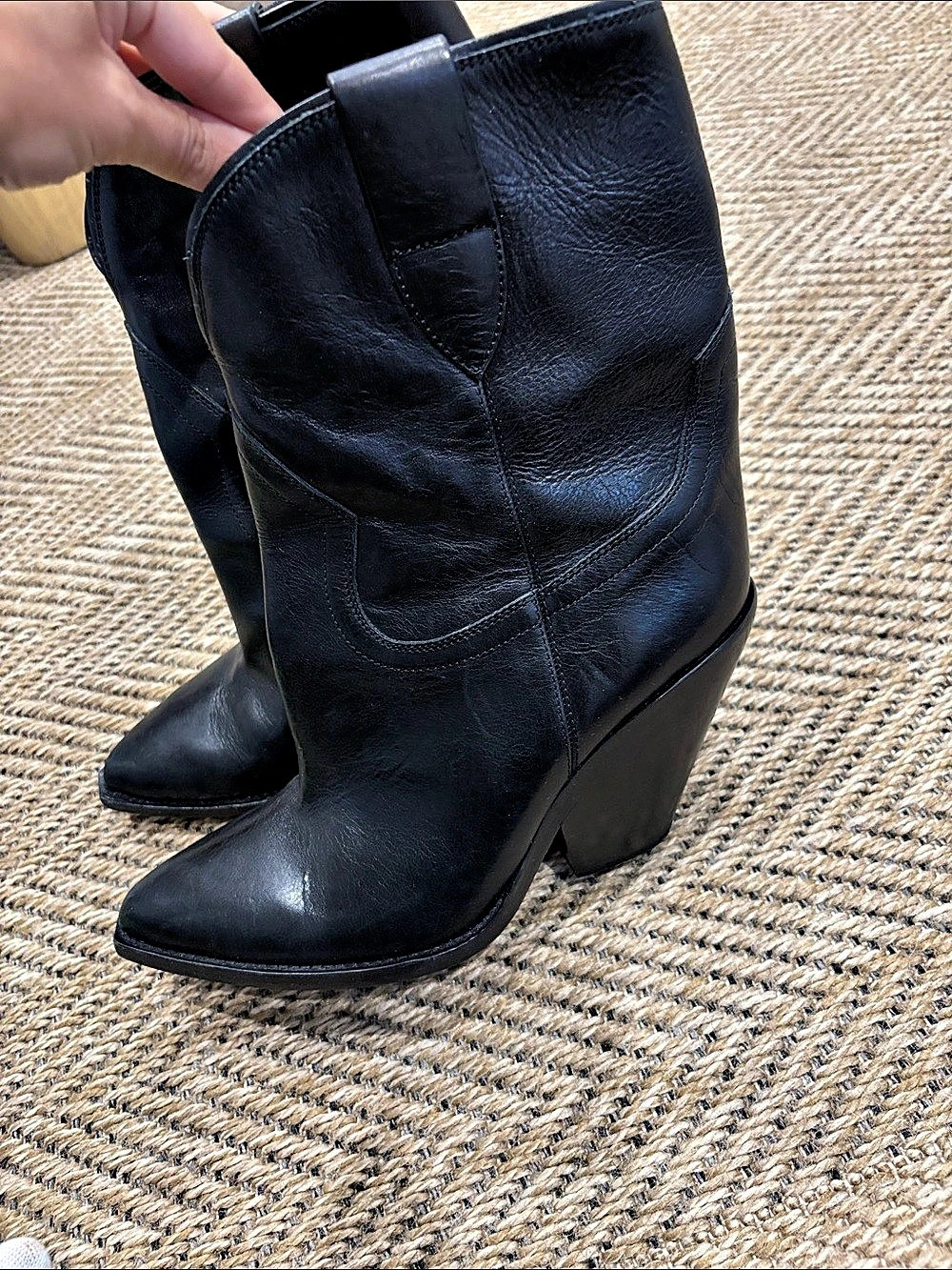 Isabel Marant Duerto Boots Black Heeled Boots